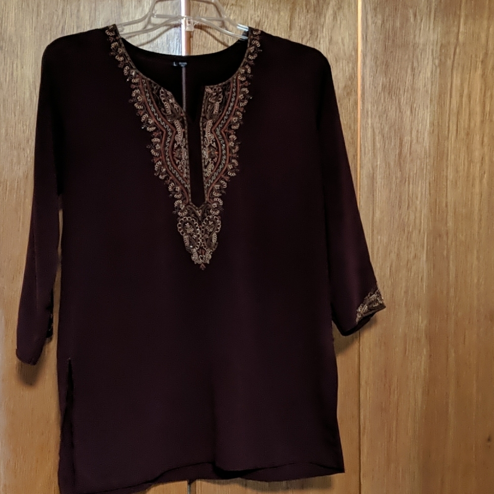Embroidered top